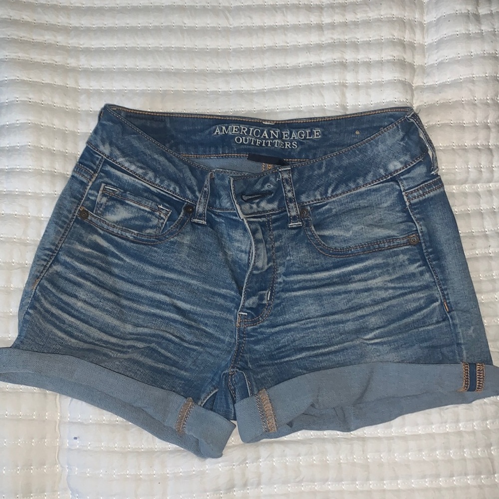 AE MIDI denim shorts